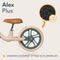 Lionelo Alex Plus - Loopfiets - 12” Lekvrije Banden - Verstelbaar Zadel (30-35 cm) & Stuur (52-58 cm) - Antisliphandvatten - Mandje & Bel - Kleur Groen