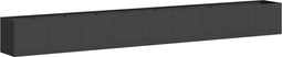 vidaXL - Plantenbak - 360x40x40 - cm - koudgewalst - staal - zwart