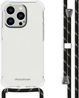 imoshion Hoesje Geschikt voor iPhone 14 Pro Hoesje Met Koord - imoshion Backcover met koord - Transparant
