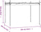 vidaXL - Pergola - met - uitschuifbaar - dak - 295x292x230 - crèmekleurig