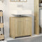 vidaXL - Wastafelkast - 60x33x60 - cm - bewerkt - hout - sonoma - eikenkleurig