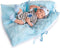 Berjuan Babypop Newborn Special Meisjes 45 Cm Blauw/wit