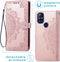 iMoshion Hoesje Geschikt voor OnePlus Nord N10 5G Hoesje Met Pasjeshouder - iMoshion Mandala Bookcase - Rosé Goud