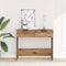 vidaXL - Wandtafel - 90x36x75 - cm - bewerkt - hout - artisanaal - eikenkleurig