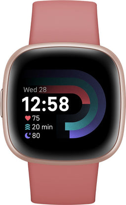 Fitbit Versa 4 - Smartwatch - Ingebouwde GPS en 40+ trainingsmodi - Rosé Goud