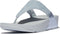 FitFlop Lulu Shimmer Lux - Dames teenslipper - Comfortabel met EVA-voetbed - Licht blauw