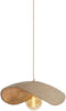 Light & Living Lonia - Hanglamp - Dimbaar - Antiek Grijs - 53x43x18cm