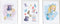 Bladen Crochetts Alice 33 x 43 x 2 cm 3 Onderdelen