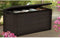 TOOD Koffer voor harsopslag - 300 L - Bruin houtlook - 120 x 46 x 58 cm