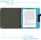 imoshion E-reader Hoesje - Geschikt voor Kobo Libra H2O - Vegan Leather Bookcase - Lichtblauw