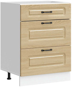 vidaXL - Keuken - onderkast - Kalmar - bewerkt - hout - sonoma - eikenkleurig