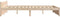 vidaXL - Bedframe - massief - hout - 140x190 - cm