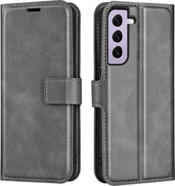Lunso - Geschikt voor Samsung Galaxy S23 - cover bookcase hoes - Grijs