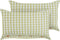 TALYA - Sierkussen set van 2 - Olijfgroen/wit - 40 x 60 cm - Polyester