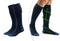 Milanoro 2 paar multifunctionele compressiekousen - unisex - Navy / blauw - Maat 43 / 46