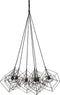Light & Living Hanglamp KUBINKA - mat zwart - 6-lichtpunten
