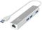 LevelOne USB-0503 - Dockingstation - 3x USB 3.2 (Gen1) - 1x Ethernet 1Gbps - Zilver