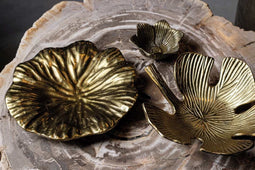 PTMD Melana Ronde Schaal - H6 x Ø23 cm - Aluminium - Goud