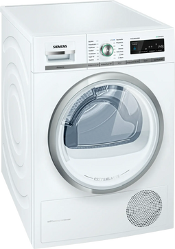 Siemens WT47W584 iQ700 - Warmtepompdroger 9 kg A++ - Zelfreinigende condensor - Wit