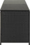 vidaXL - Tuinbox - 200x50x60 - cm - poly - rattan - zwart