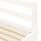 vidaXL - Slaapbank - met - onderschuifbed - 80x200 - cm - massief - grenenhout - wit