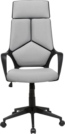 DELIGHT - Bureaustoel - Lichtgrijs - Polyester