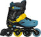 Nijdam Blacktop Game - Skeelers - Verstelbaar - Zwart/Blauw - 33-36