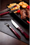 Di Solle Sollewood Jumbo BBQ set 4 delig 2 messen en 2 vorken in doos RVS duurzaam houtcomposiet
