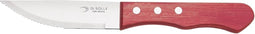 Di Solle Sollewood Jumbo Steakmes 12 cm - Duurzaam Houtcomposiet - Hoogglans RVS