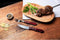 Di Solle Sollewood Steakbestek 6 couverts en Trancheerbestek 14 delig in doos RVS duurzaam houtcomposiet