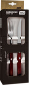 Di Solle Sollewood Steakbestekset 12-delig - RVS met Houtcomposiet Heft - Duurzaam & Vaatwasserbestendig