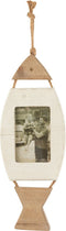 J-Line fotolijst Hangend Vis - hout - wit/bruin - small