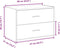 vidaXL - Kast - met - 2 - lades - 60x31x40 - cm - bewerkt - hout - artisanaal - eikenkleur
