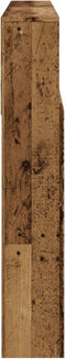 vidaXL - Hoofdbordkast - 160x19x103,5 - cm - bewerkt - hout - oud - houtkleurig