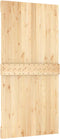 vidaXL - Schuifdeur - met - beslag - 100x210 - cm - massief - grenenhout