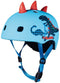 Micro - Scootersaurus - Fietskapsel - 3D-dino - Blauw - M (ac2095bx)