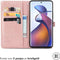 iMoshion Hoesje Geschikt voor Motorola Edge 30 Fusion Hoesje Met Pasjeshouder - iMoshion Mandala Bookcase - Rosé Goud