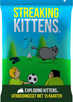 Exploding Kittens - Streaking Kittens - Uitbreiding met 15 nieuwe kaarten