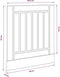 vidaXL Lucca - Vaatwaspaneel - bewerkt hout - wit - 60 x 1,5 x 67 cm