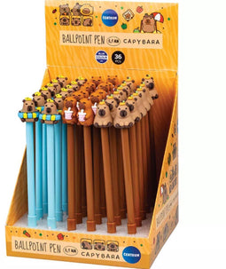 Centrum Capybara - Balpennen - 0,5 mm dikte - Blauw (36 stuks)