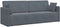 vidaXL - Ligbed/Bank - 2-in-1 - Donkergrijs - 213x144x60 - cm - Fluweel