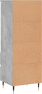vidaXL - Hoge - kast - 40x36x110 - cm - bewerkt - hout - betongrijs