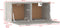 vidaXL - Wandkast - 80x35x36,5 - cm - bewerkt - hout - bruineikenkleurig