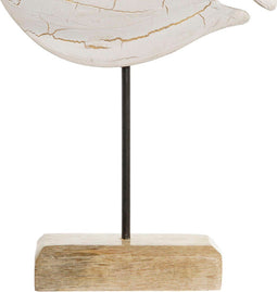 Decoratieve figuren Home ESPRIT Wit Natuurlijk Vis Mediterrane 18 x 5 x 24 cm