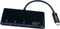 V7 V7UC3U-HUB-BLK-1E - USB-C naar 5-in-1 Hub - 3x USB 3.2 type-A - Zwart