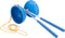 Diabolo rubber met metalen stokjes blauw