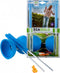 Diabolo rubber met metalen stokjes blauw