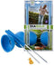 Diabolo rubber met metalen stokjes blauw