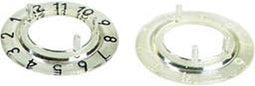 DIAL FOR 21mm BUTTON (TRANSPARENT - WHITE 12 DIGITS) (CP21TW12)