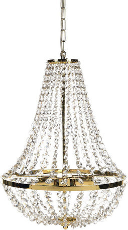 DIAMANTE - Kroonluchter - Goud - Glas